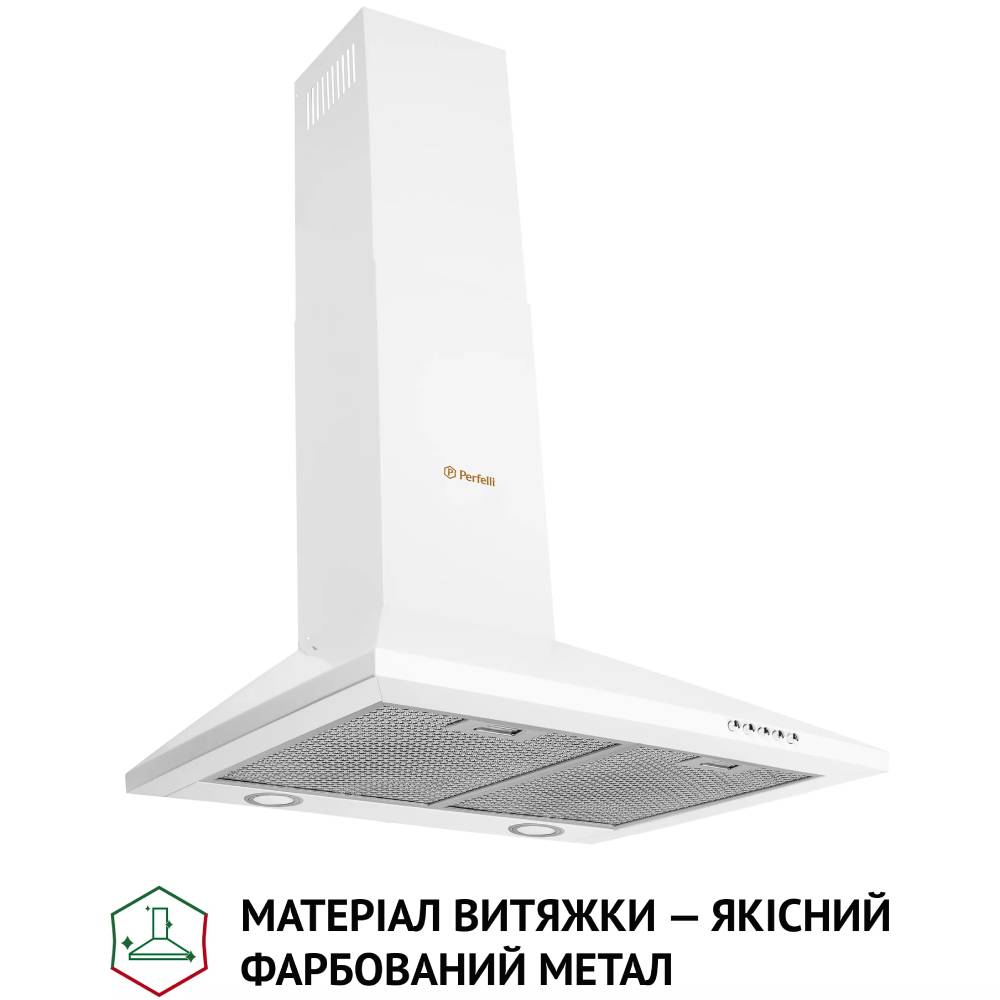 Вытяжка PERFELLI K 6210 WH 700 LED Мощность мотора 65