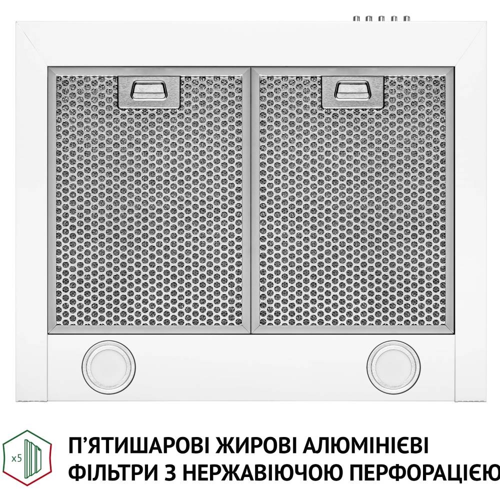 Вытяжка PERFELLI K 6210 WH 700 LED Режим работы циркуляция