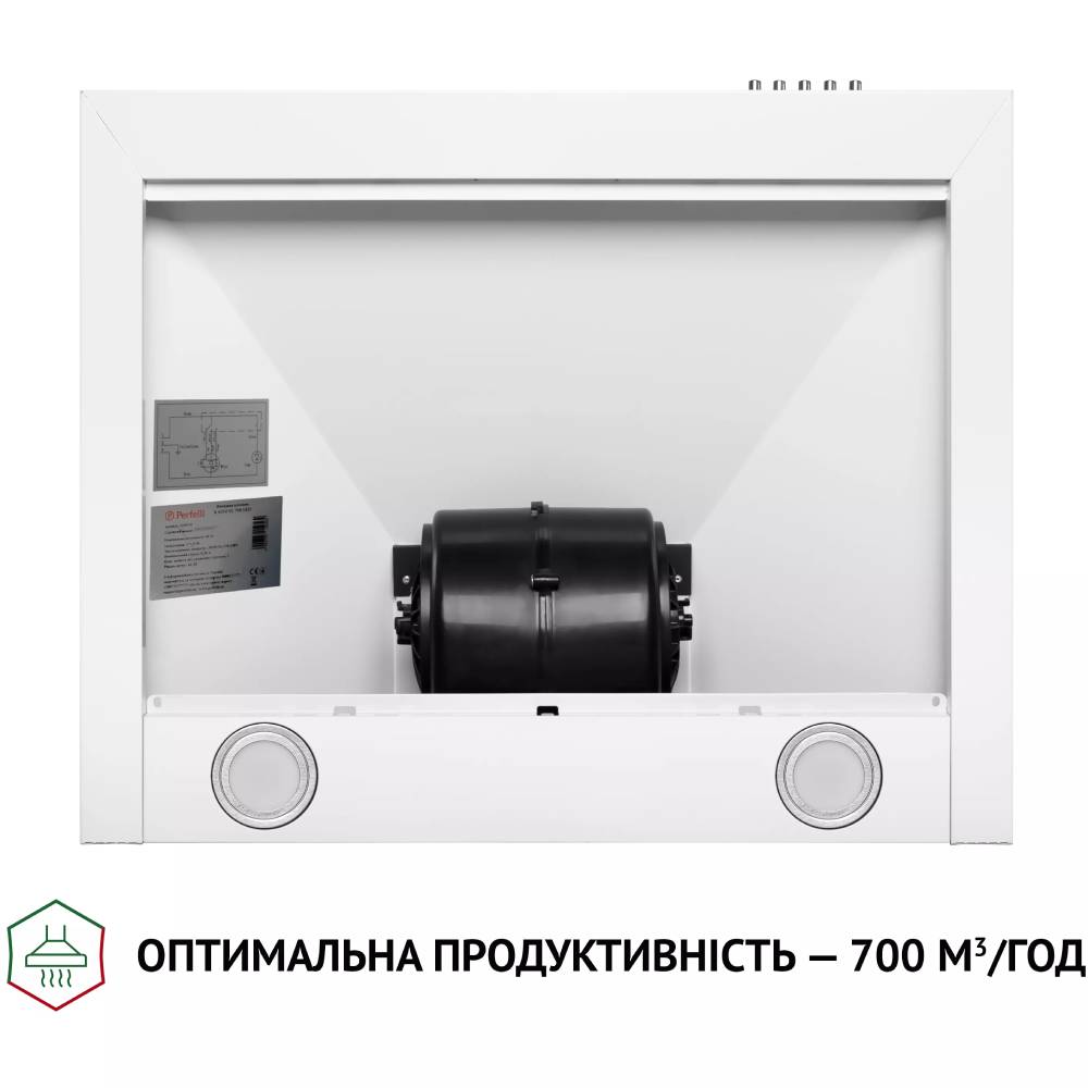 Внешний вид Вытяжка PERFELLI K 6210 WH 700 LED