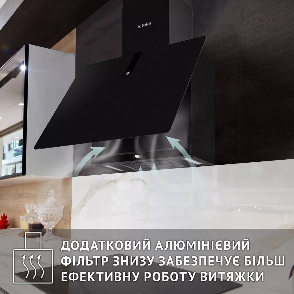 Зображення Витяжка PERFELLI PIANO NERO