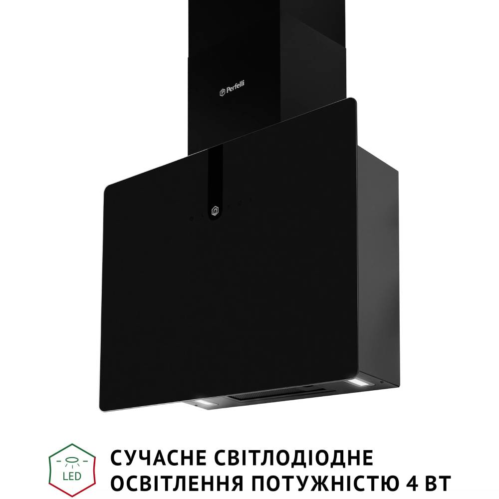Зовнішній вигляд Витяжка PERFELLI PIANO NERO