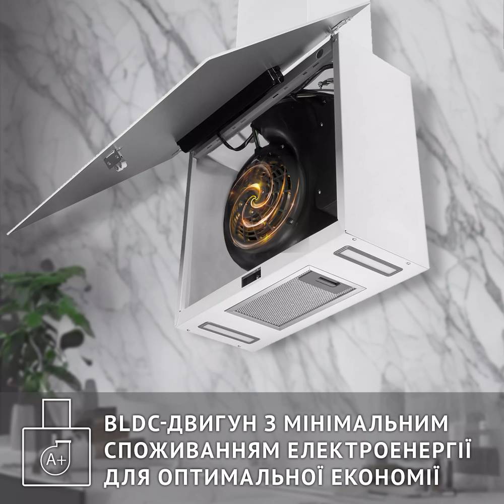 Зображення Витяжка PERFELLI PIANO BIANCA