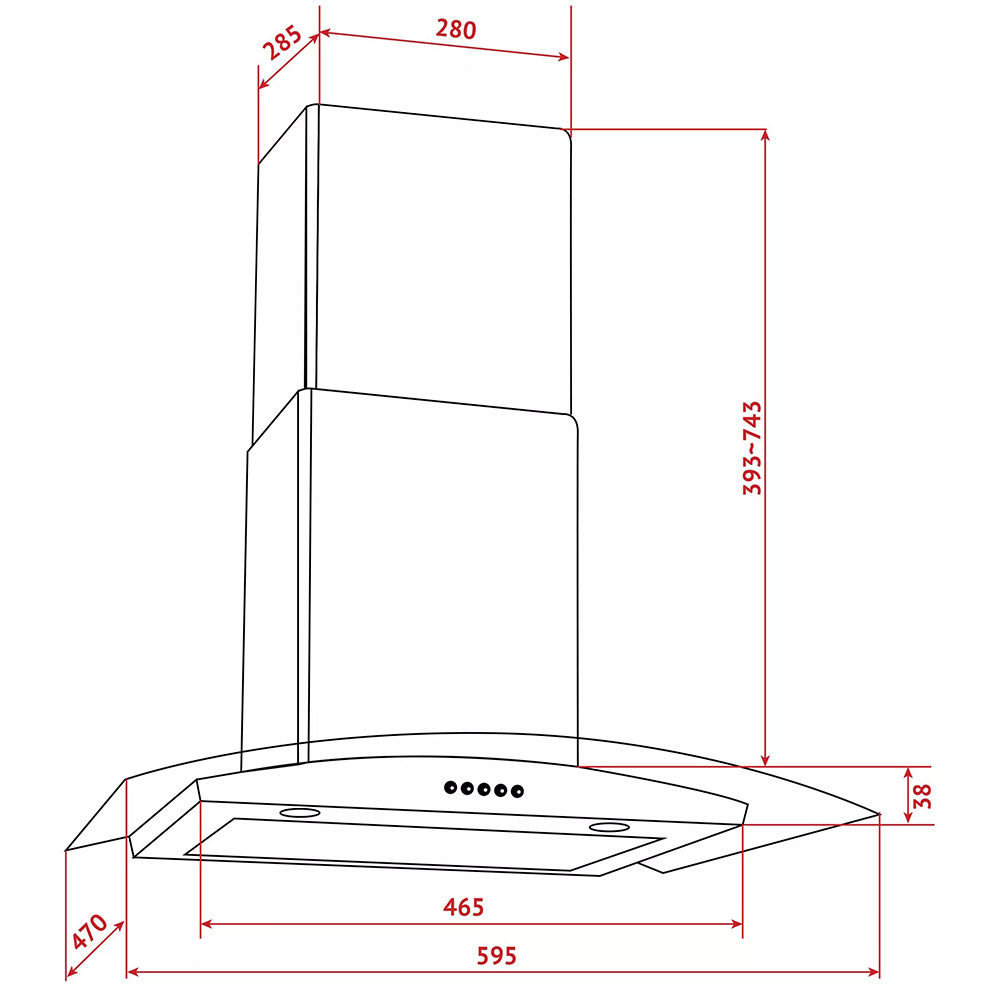 В интернет магазине Вытяжка PERFELLI GRASSI 6PWX INOX