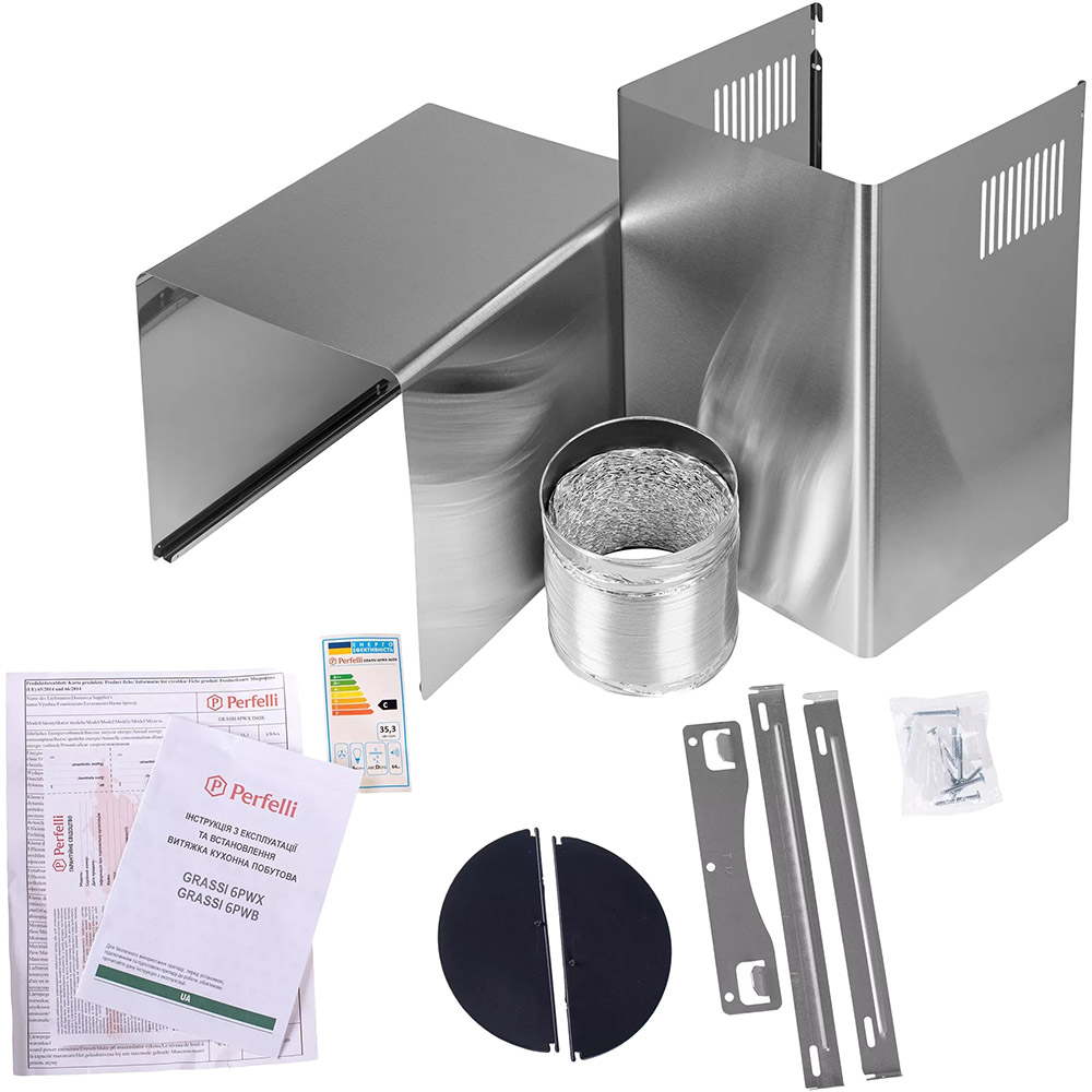 Изображение Вытяжка PERFELLI GRASSI 6PWX INOX