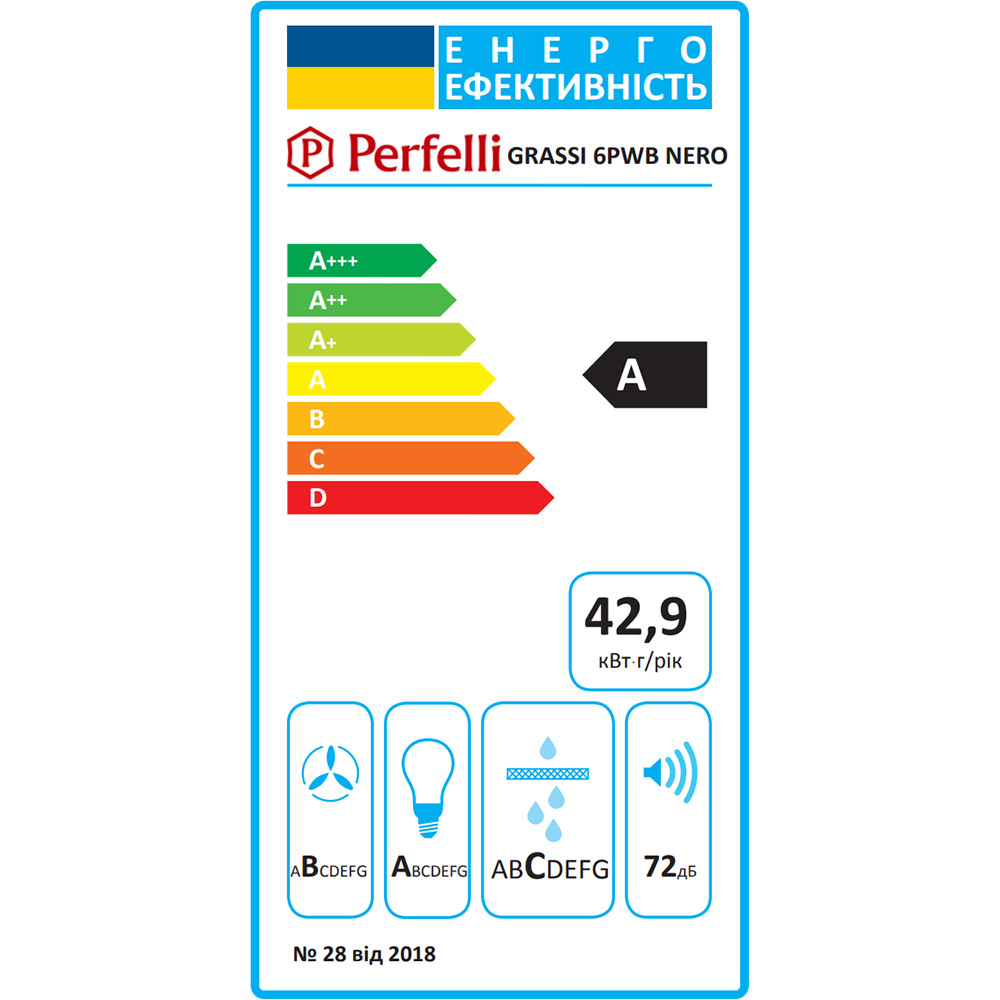 В Фокстрот Вытяжка PERFELLI GRASSI 6PWB NERO