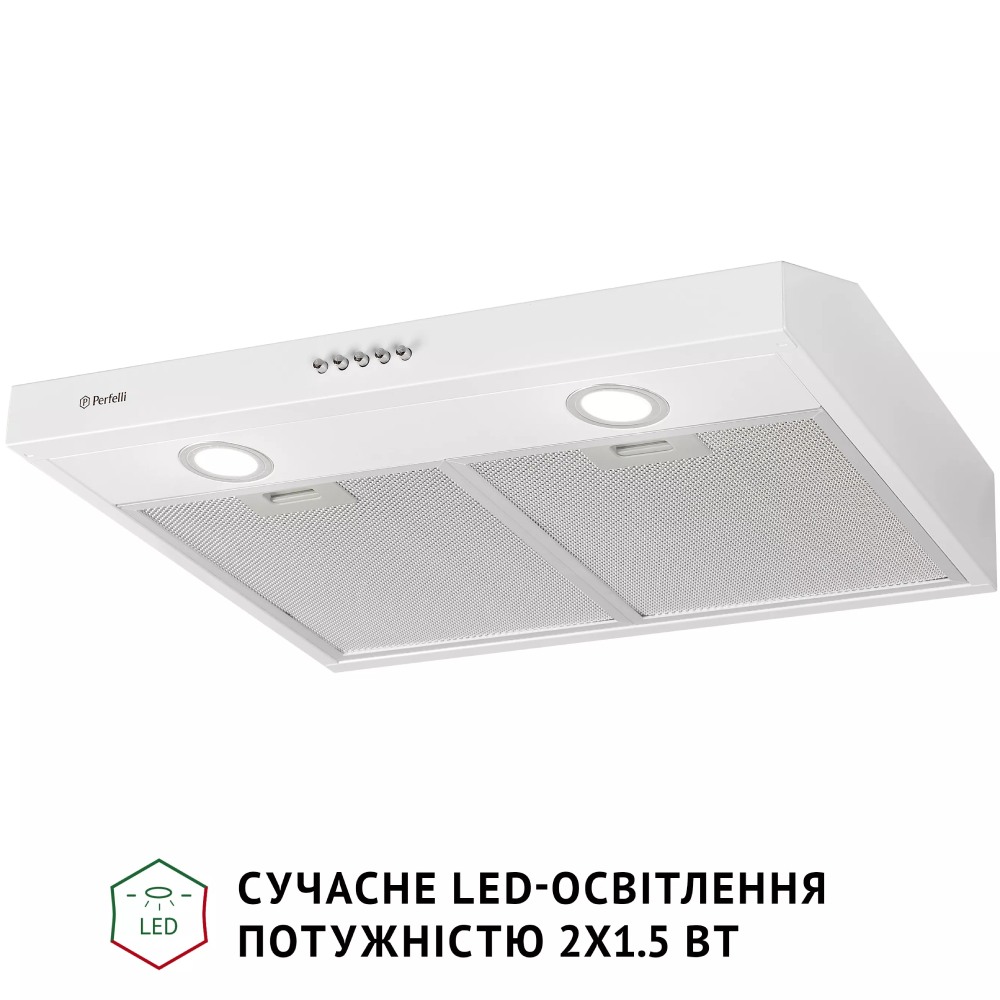 Витяжка PERFELLI PL 6002 W LED Додатково опціональний вугільний фільтр 0074