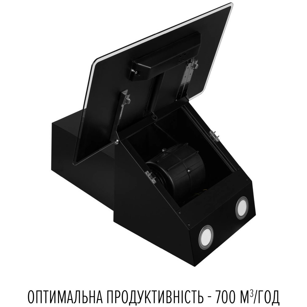 Зовнішній вигляд Витяжка PERFELLI VIO 5HW NERO