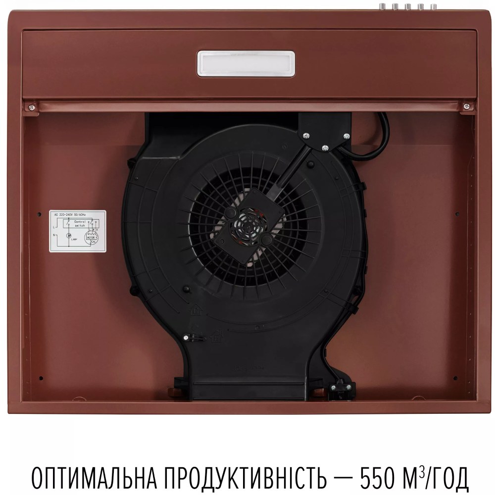 Внешний вид Вытяжка PERFELLI PL 6124 BR LED