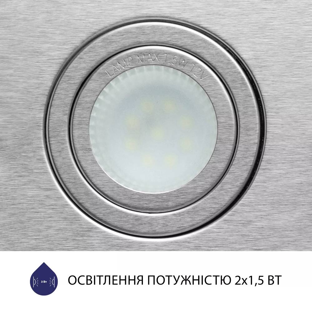 Зовнішній вигляд Витяжка MINOLA HBI 5722 I 1200 LED