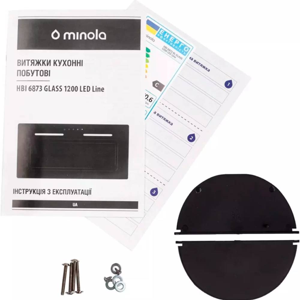 Фото 14 Вытяжка MINOLA HBI 6873 BL GLASS 1200 LED Line