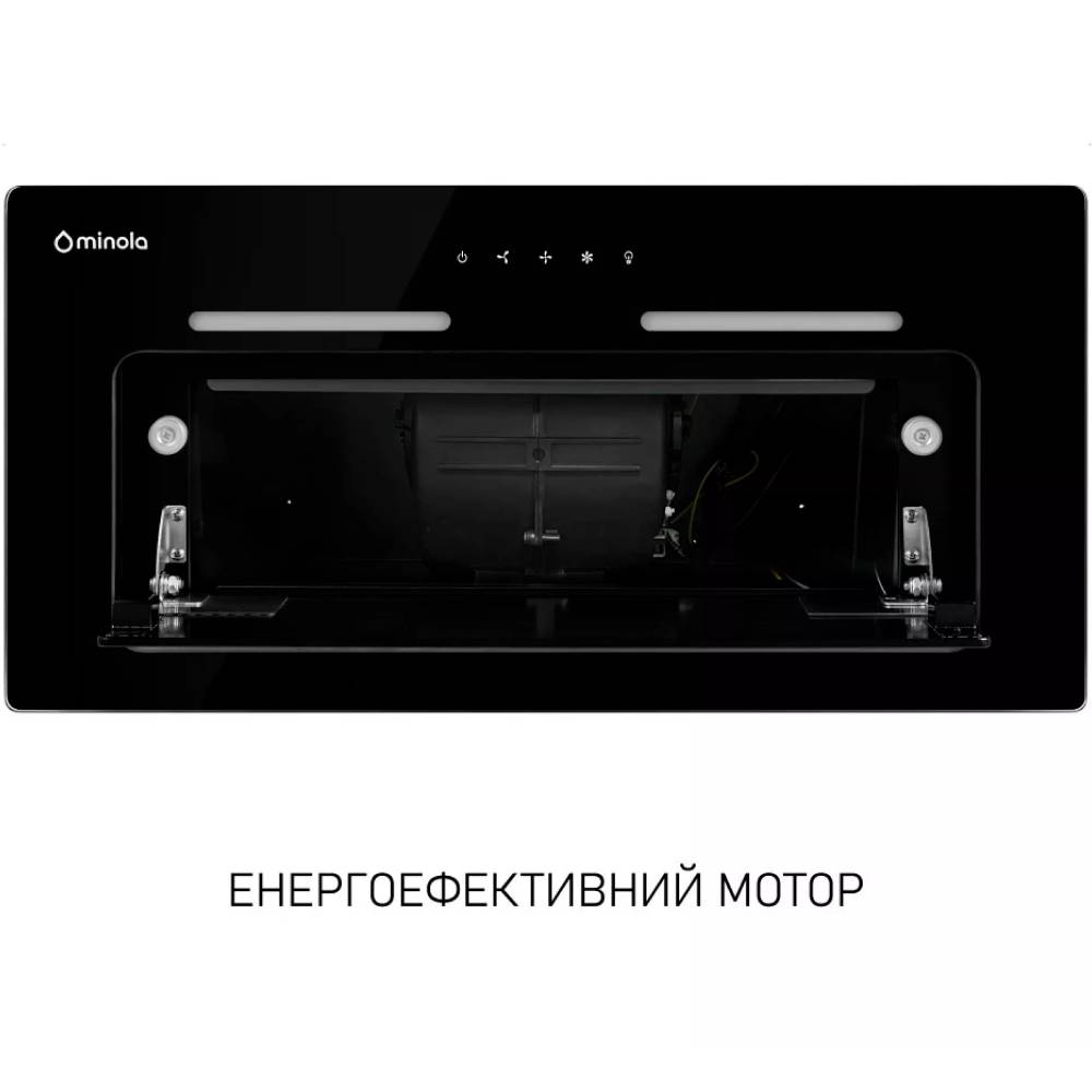 Внешний вид Вытяжка MINOLA HBI 6873 BL GLASS 1200 LED Line