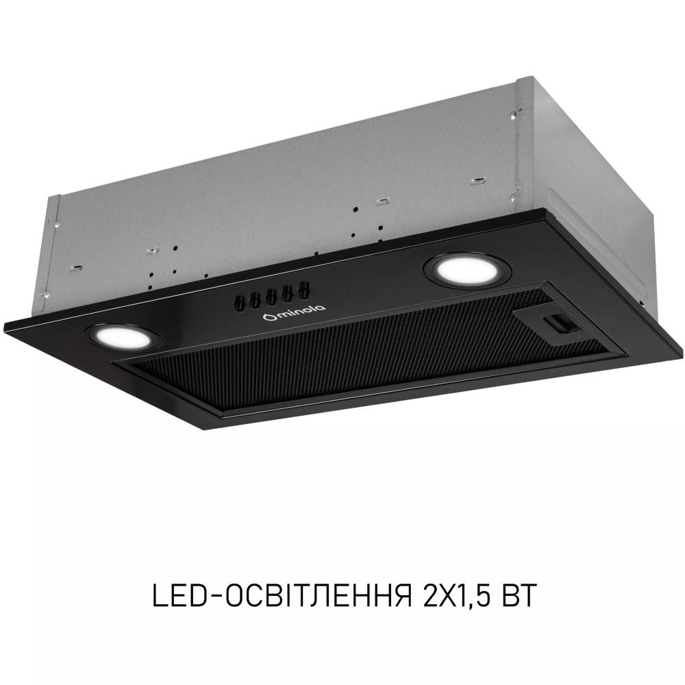 Витяжка MINOLA HBI 5025 BLF LED Діаметр повітропровода 120