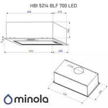 Витяжка MINOLA HBI 5214 BLF 700 LED