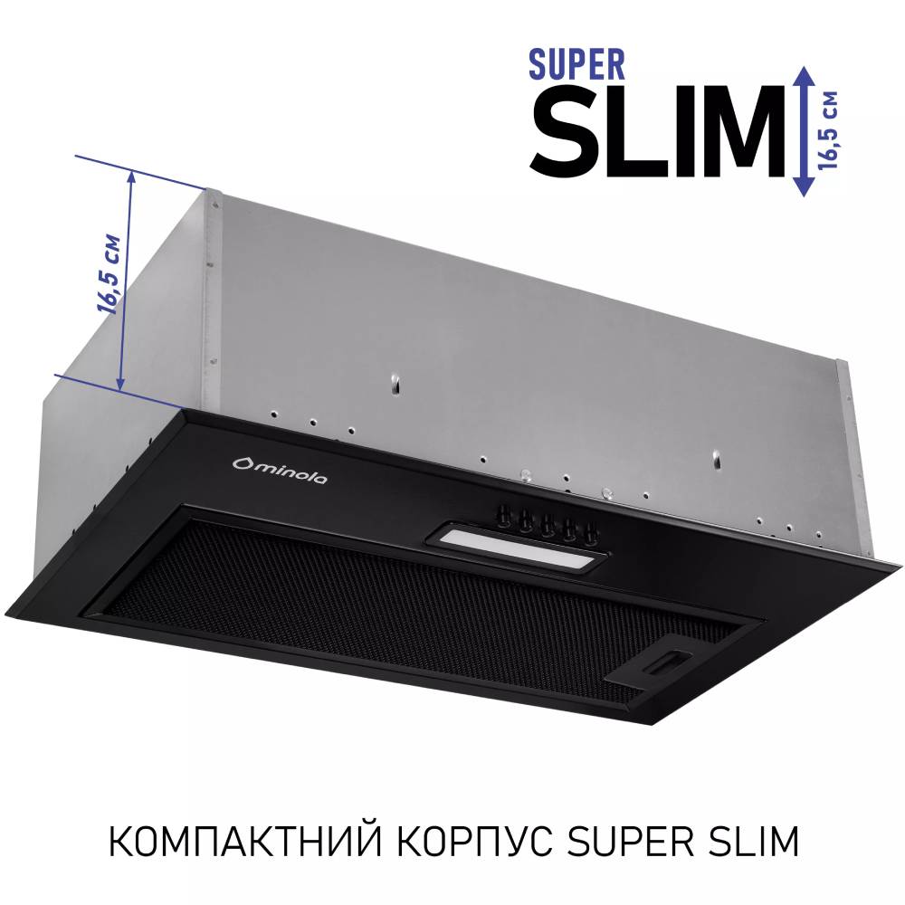 Витяжка MINOLA HBI 5214 BLF 700 LED Потужність двигуна 65