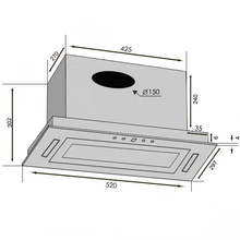 Витяжка VENTOLUX PUNTO 52 BG (1400) TRC JET