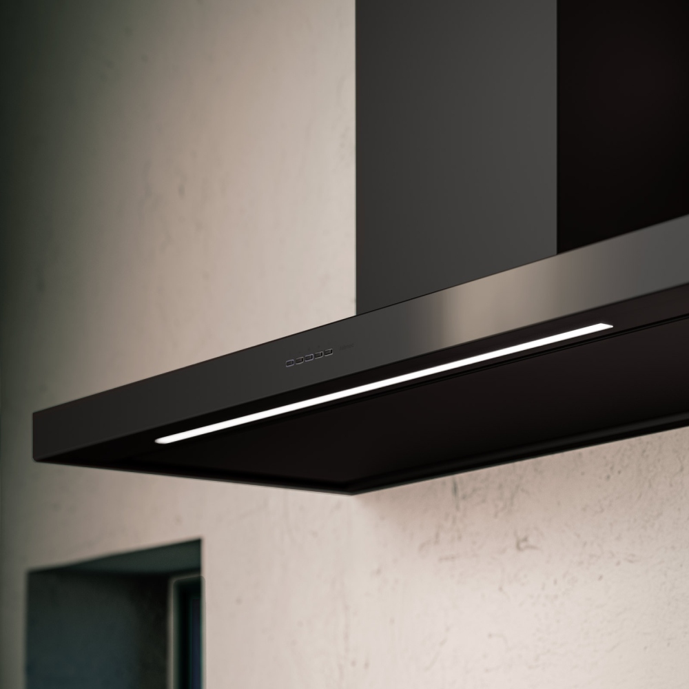 Внешний вид Вытяжка FALMEC PLANE NRS PLUS IS 90 Black (CPLI90.E24P2#EUN490F)