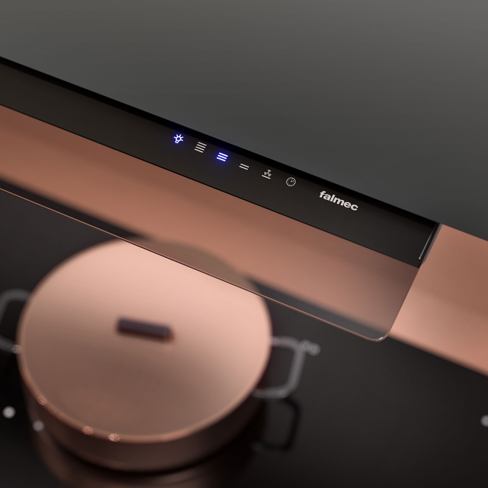 Вытяжка FALMEC VIRGOLA TOUCH 75 Black (CVJN75.E25P2#EUN490F) Диаметр воздуховода 150