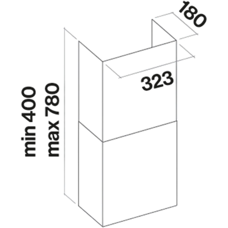 Вытяжка FALMEC COVER 85 Terracotta Glass 600 (CCFN85.E0P2#ZZZ9460F) Режим работы отвод