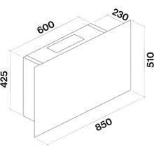 Вытяжка FALMEC COVER 85 Terracotta Glass 600 (CCFN85.E0P2#ZZZ9460F)