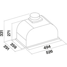 Вытяжка FALMEC GRUPPO INCASSO PLUS 50 Black (CGIW50.E26P2#EUN490F)