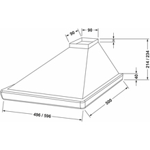 Витяжка JANTAR PASSAT 420 LED 50 WH