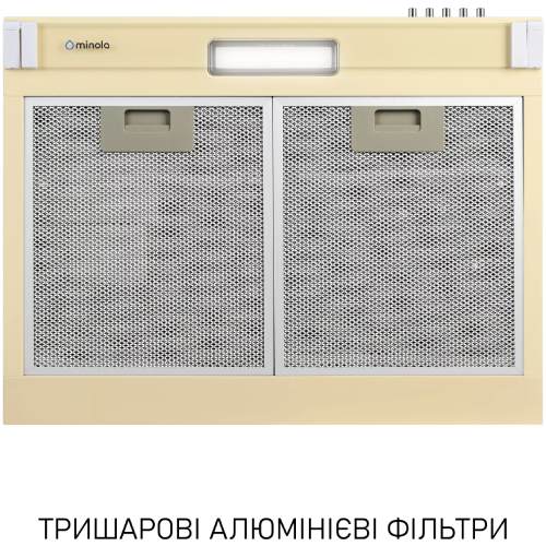 Вытяжка MINOLA HPL 622 BG Beige (400112) Тип плоская