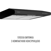 Витяжка PERFELLI PL 6124 BL LED Black (400094)