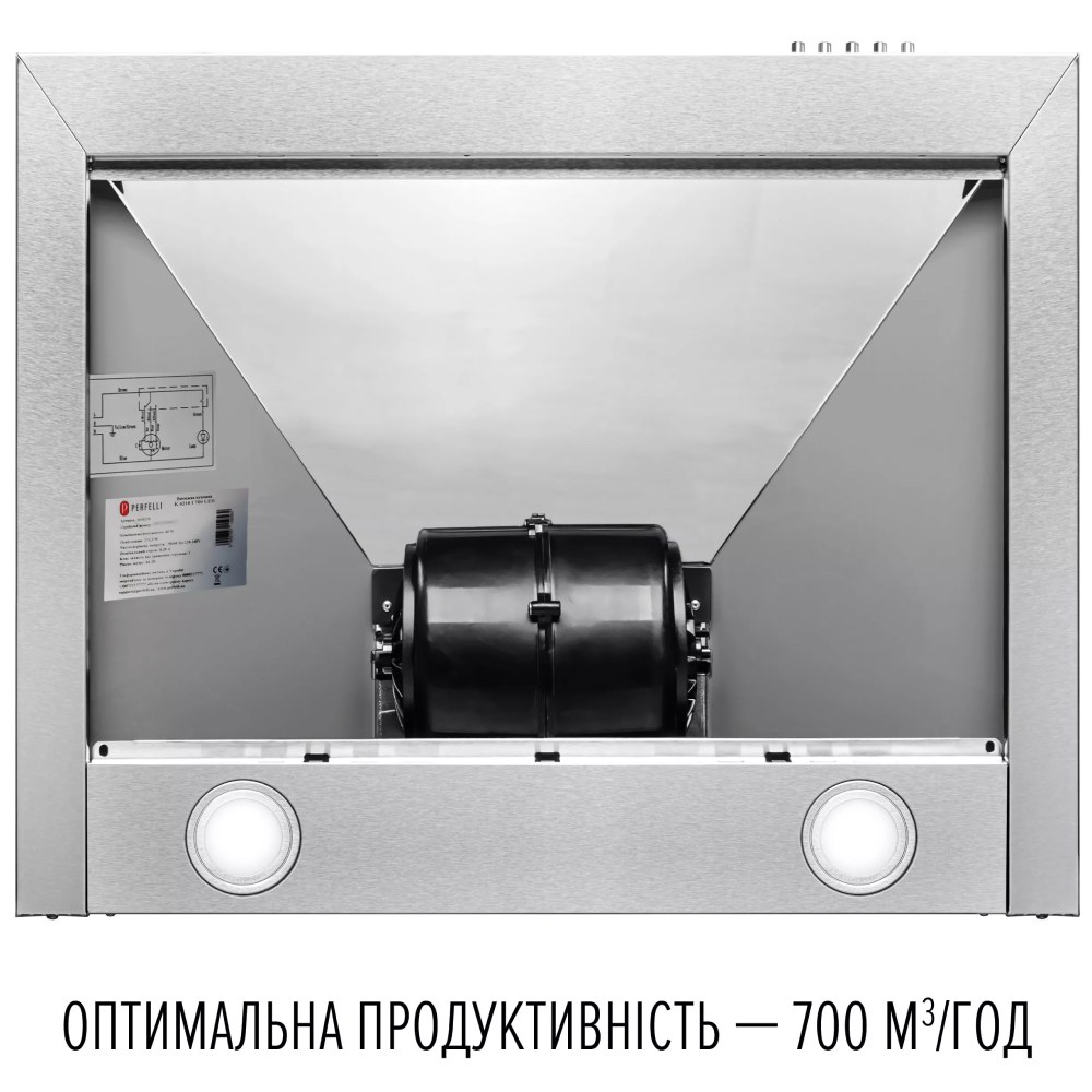 Внешний вид Вытяжка PERFELLI COSTA 6HM INOX (350212)