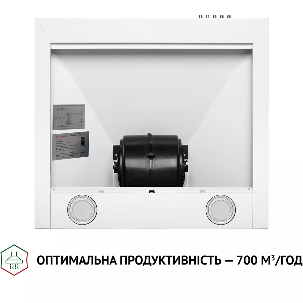 Внешний вид Вытяжка PERFELLI K 5210 WH 700 LED White