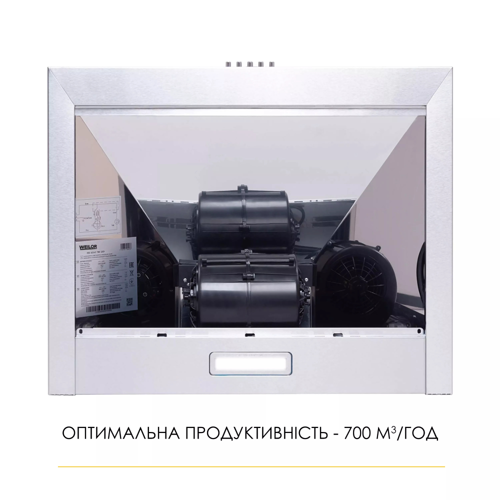 Зовнішній вигляд Витяжка WEILOR WK 62 SS