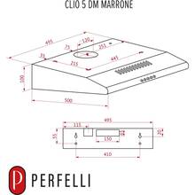 Вытяжка PERFELLI CLIO 5 DM MARRONE