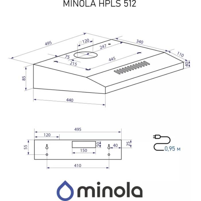 Покупка Вытяжка MINOLA HPLS 512 I