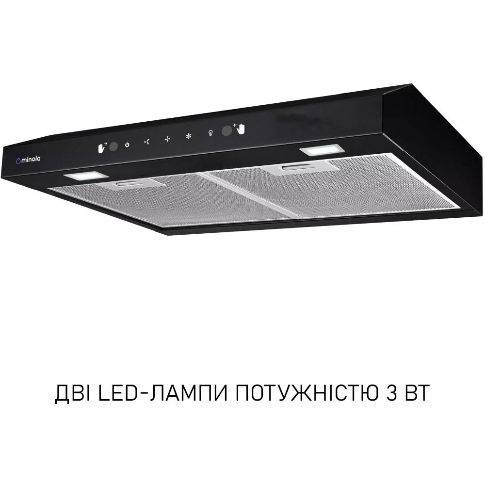 Вытяжка MINOLA HPLS 612 BL Диаметр воздуховода 120