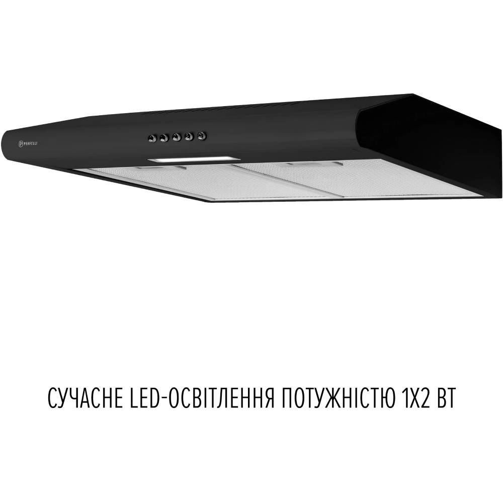 Витяжка PERFELLI CLIO 5 DM NERO Тип плоска