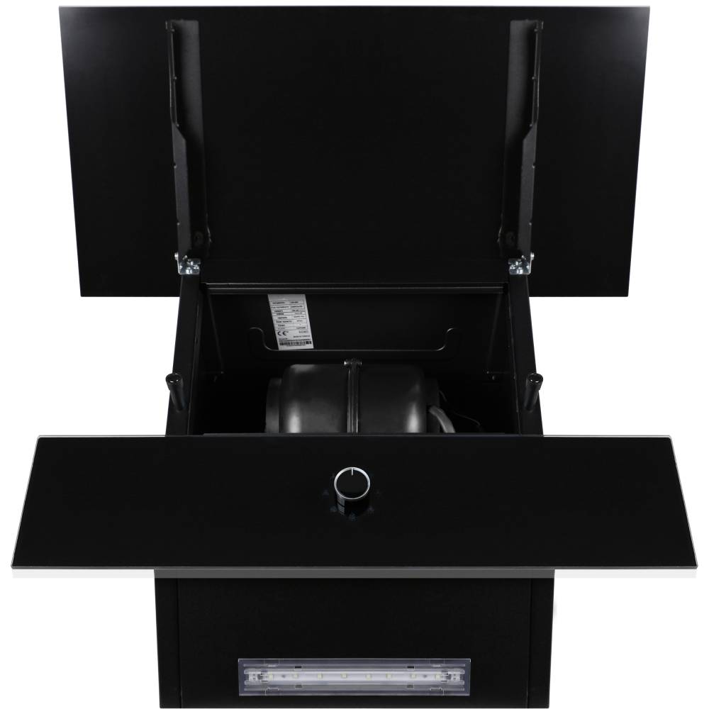 Вытяжка KUMTEL EBG-630B-A0A BLACK Максимальная производительность 650