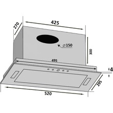 Вытяжка VENTOLUX PUNTO 52 WG (1400) TRC JET