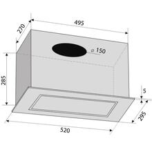 Вытяжка VENTOLUX PUNTO 52 BK/MBG 1000 ST Black (2059765971146)