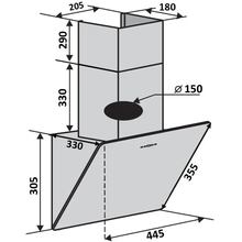 Вытяжка VENTOLUX MIRROR 45 BG 700 PB Black (2059765971153)