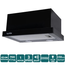 Вытяжка VENTOLUX GARDA 45 BK (700) LED