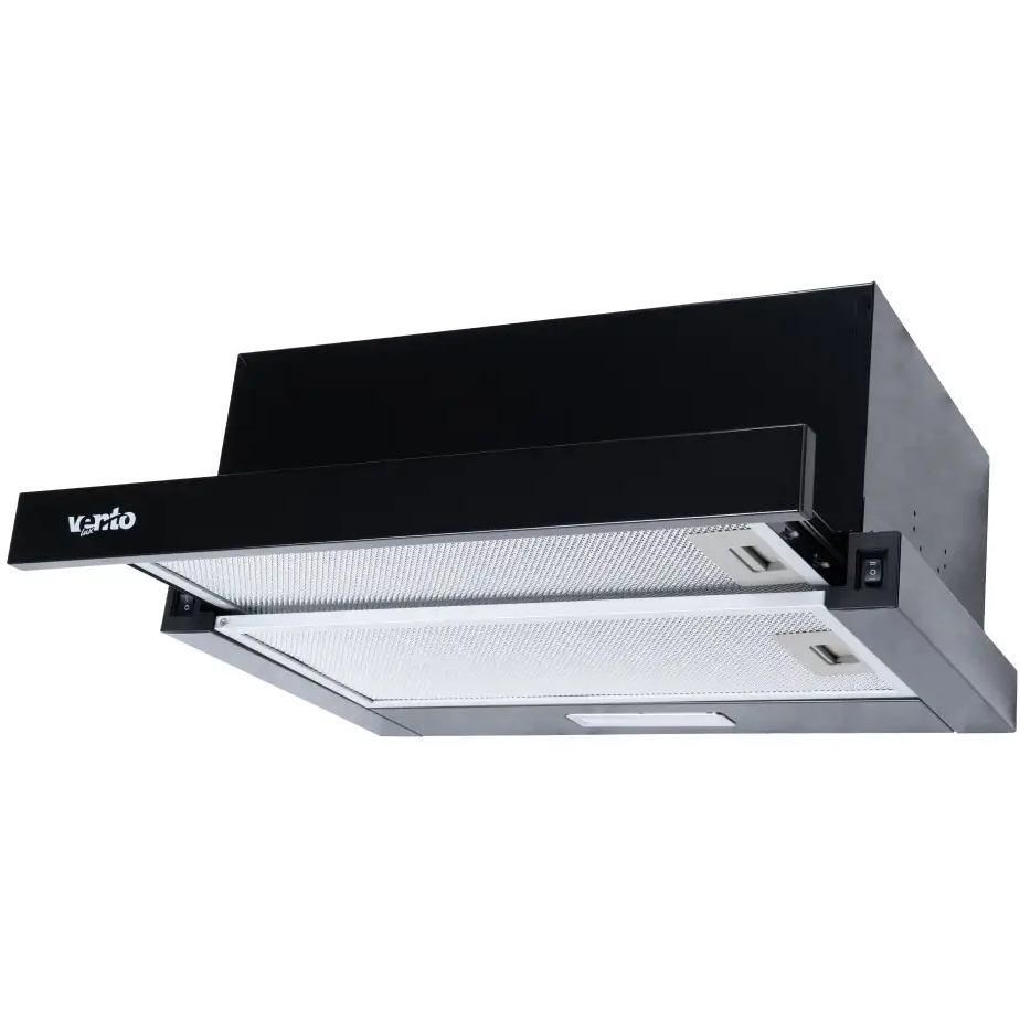 Вытяжка VENTOLUX GARDA 50 BK (700) LED 2S