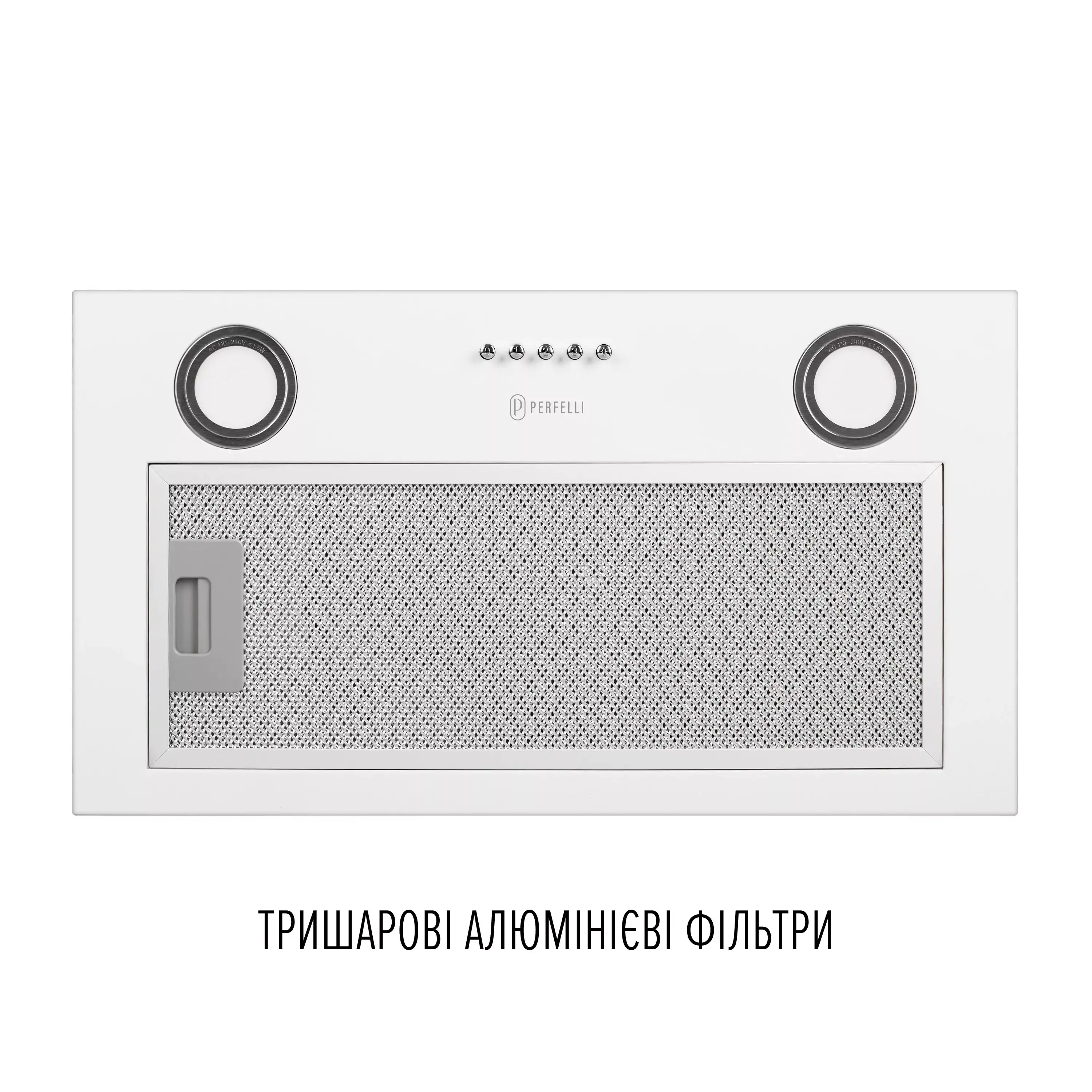 Зовнішній вигляд Витяжка PERFELLI BI 5212 WH LED (0420149)