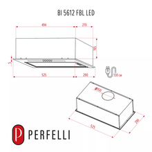 Вытяжка PERFELLI BI 5612 FBL LED (0420148)