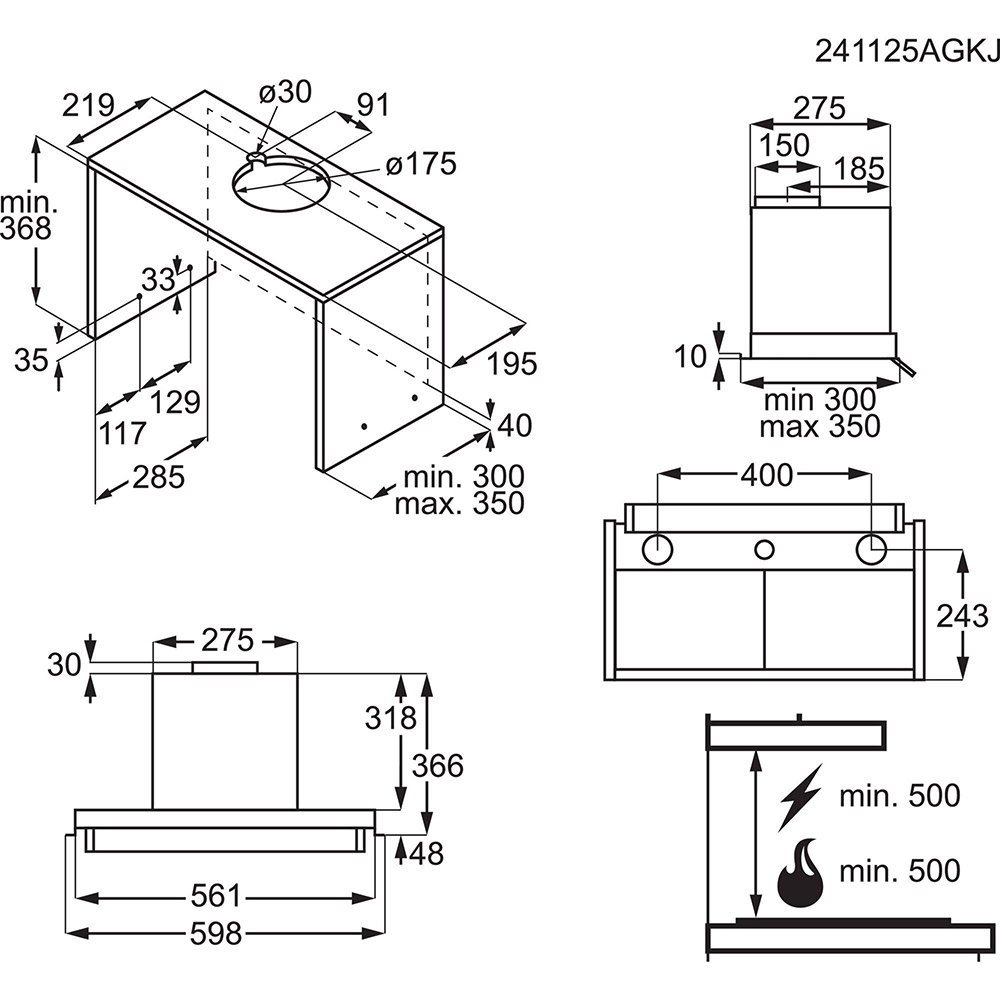 В Украине Вытяжка ELECTROLUX LFP516K
