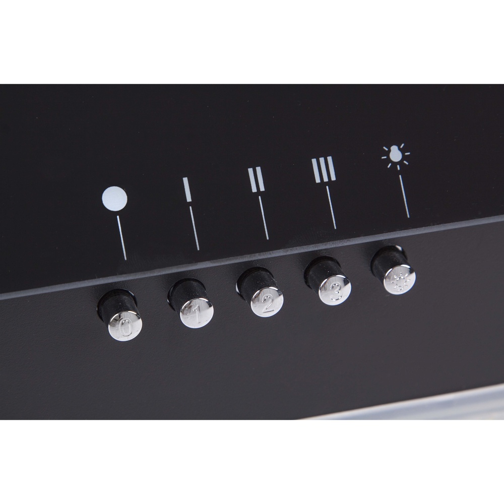 Внешний вид Вытяжка VENTOLUX RIMINI 60 BK (650) PB SL