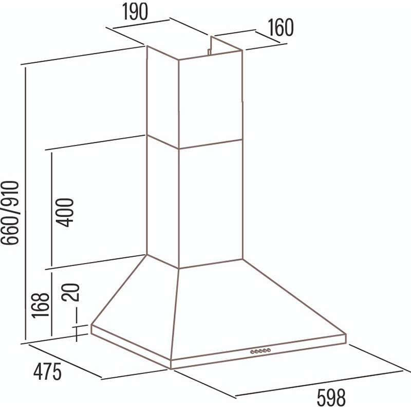 Вытяжка CATA VK 6000 X Stainless steel (02061606) Дополнительно Класс энергоэффективности: A; Годовое потребление электроэнергии: 24.8 кВтч