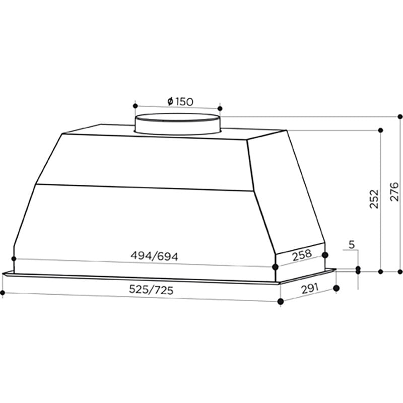 Заказать Вытяжка FABER BI 52 SS 2LS (305.0588.062)