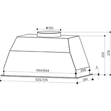 Вытяжка FABER BI 70 SS 2LS (305.0588.063)