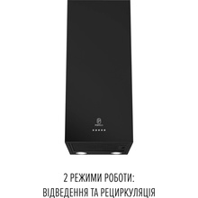 Вытяжка PERFELLI PRIMO 36PEB NERO