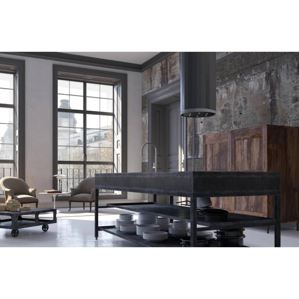 Витяжка FABER Corinthia Isola Ev8+ Dg Matt/Concrete A37 (110.0456.220) Додатково Продуктивність: 700 м³/год (DIN IEC 6159 макс)