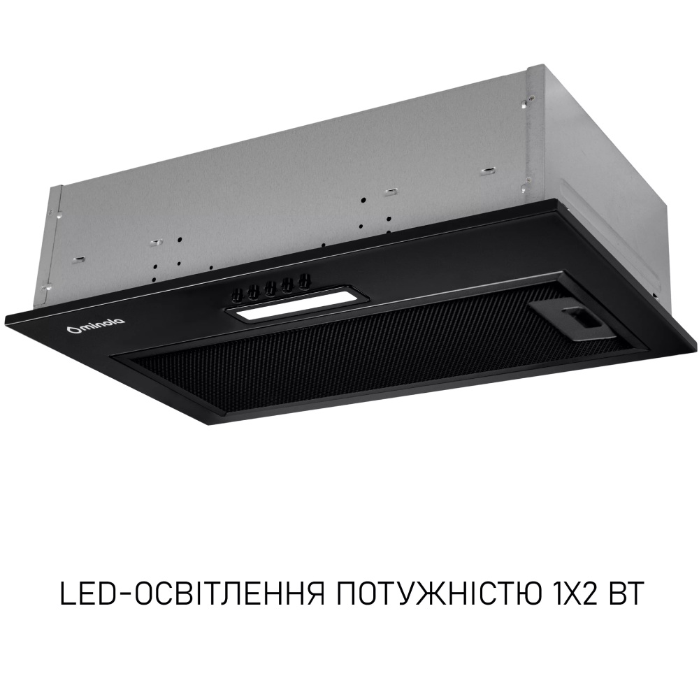 Вытяжка MINOLA HBI 5014 BLF LED (0420176) Мощность мотора 80